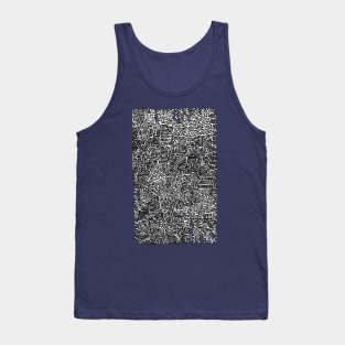 Maze Walls Pattern Tank Top